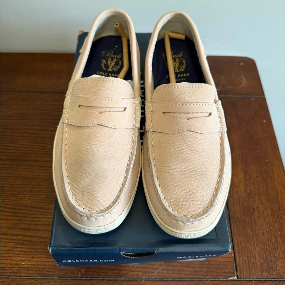 Cole Haan leather Nantucket Loafers peach‎ blush men’s 7